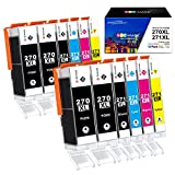 GPC Image Compatible Ink Cartridge Replacement for Canon 270 271 Ink Cartridges PGI-270XL CLI-271XL Ink to use with PIXMA MG6821 TS6020 MG5720 TS9020 Tray (PGBK, Black, Cyan, Magenta, Yellow, 12 Pack)