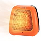 Small Electric Space Heater, Low Wattage Personal Desk Heater with Tip Over Protection, Table Top Heater for Room Home Office Indoor Use