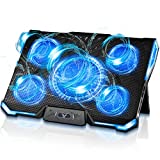 Wsky Laptop Cooling Pad - Adjustable Quiet Laptop Cooler- USB Notebook Laptop Fan Cooling Pad for 12 -16 inch Gaming Laptop