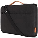 DOMISO 17.3 Inch Laptop Bag Cover Waterproof Shockproof Notebook Sleeve Case Shoulder Bag Protective Cover for 17.3' HP Pavilion 17/HP Envy 17/HP 17/MSI/Lenovo IdeaPad 321,Black