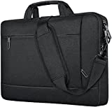 Laptop Bag, Laptop Bag 15.6 Inch (Briefcase), Laptop Carrying Case for Men Women, Upgraded Business Computer Shoulder Bag with Padded Strap Compatible for HP, Dell, Lenovo, Asus, Macbook, Black
