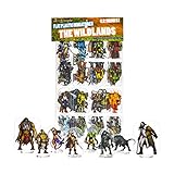 Arcknight Flat Plastic Miniatures: Wildlands; 62 Unique Wilderness-Themed Minis for DND 5e and Pathfinder; Affordable, Skinny Figurines for Dungeons and Dragons and Other Tabletop RPG Games