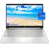 HP 15.6' Laptop with Intel 4-core CPU, 15.6' HD LED Display, Intel Quad-core Processor, Bluetooth and Wi-Fi, HDMI, Long Battery Life, Windows 11 Home in S Mode(16GB RAM | 1TB SSD)