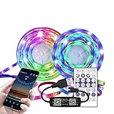 LED Lights for TV 65 Inch ,TV Led Backlight,16.4ft Led TV Lights,USB Led Strip Lights for TV 65-80 inch with Remote,Room Led Lights for Bedroom Bluetooth,HDTV Mood Lighting,Gaming Room Decor