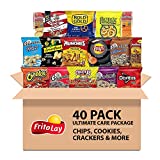 Frito-Lay Ultimate Snack Care Package, Variety Assortment of Chips, Cookies, Crackers & More, 40 Count