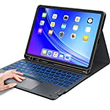 iPad Air 5th/4th Generation Case with Keyboard, iPad Pro 11 inch Keyboard, Smart Trackpad, 7 Color Backlit, Wireless Detachable Keyboard for iPad Air 10.9 2022/2020, iPad Pro 11 (3/2/1 Gen), Gray