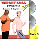 Weight Loss Exercise for Seniors and Beginners- 5 Fat Burning Workouts + Resistance Band. Easy to follow fitness program, burns calories, fun to do! Low impact exercise DVD for seniors and beginners.