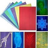25 Sheets A4 Cyanotype Paper Nature Printing Paper Solar Activated Printing Paper for Sun Art (Assorted Color)