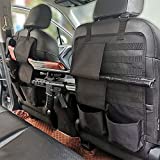 2PCS Tactical Seat Back Organizer Molle Car Backseat Gun Rack Shotgun Holder Panel Accessories Vehicle Seatback Rear Storage Cover Protector for Truck MPV Wrangler