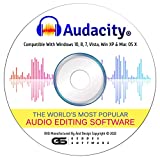 Audacity® 2023 Newest Professional Pro Audio Music Recording Editing Software For Win 10,8,7,*Vista* And XP Mac OS X Linux Including Bonus Loops and Samples Collection