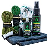 CLENZOIL Three Gun Cobra Bore Cleaning Combo Kit | .223 Cal 5.56mm | .357 Cal .38 Cal 9mm | 12 Gauge | Barrel Snake Cleaning Kit for Rifle, Pistol and Shotgun
