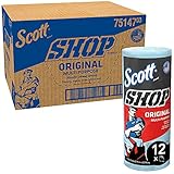 Scott Shop Towels Original (75147), Blue, 55 Sheets/Standard Roll, 12 Rolls/Case, 660 Towels/Case