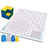 3Dmate Starter - Transparent 3D Pen Mat 9 x 7 Inches - Flexible Two-Sided Heat-Resistant Silicone - 3D Pen Accessories Compatible with Stencils - STEM Activity for Kids, Adults