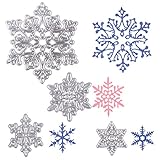 DECORA Cutting Dies 4 Pcs Christmas Snowflakes Metal Stencil Template Mould DIY Scrapbook Album Paper Card Embossing Tool