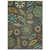 Maples Rugs Reggie Floral Area Rugs for Living Room & Bedroom [Made in USA], Multi, 7 x 10