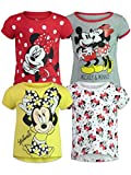 Disney Mickey Mouse Minnie Mouse Toddler Girls 4 Pack Graphic T-Shirts 3T