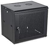 Tedgetal 9U Wall Mount Server Cabinet Network Rack Vented Enclosure Locking Door
