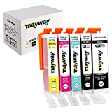 Mayway Ink Cartridges 280XL 281XL 280 281 XL for C A K E Printer, C A K E Maker, Work with PIXMATR7520 TR8520 TS6120 TS6220 TS8120 TS8220 TS9120 TS9520 TS9521C TS702 Printer (5 Pack, No Photo Blue)
