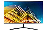 SAMSUNG UR59 Series 32-Inch ViewFinity 4K UHD (3840x2160) Computer Monitor, Curved, HDMI, Display Port, 3-sided border-less, Eye Saver Mode (LU32R590CWNXZA), Black