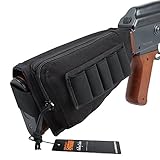EXCELLENT ELITE SPANKER Tactical Buttstock Shotgun Rifle Shell Holder for Cheek Rest Ammo Holder Pouch(Black)