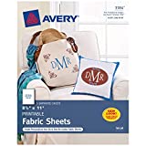 Avery Printable Fabric Sheets, 8.5' x 11', Inkjet Printer, 5 Iron On Transfer Sheets (3384)