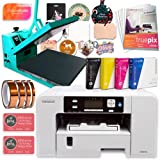 Sawgrass UHD Virtuoso SG500 Sublimation Printer, 15'x15' Heat Press, Inks, Blanks, Paper, Designs, Bundle