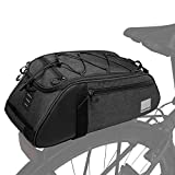 Roswheel Essentials Series 141466 Bike Trunk Bag Bicycle Rear Rack Pack Cycling Accessories Pannier, 8L Capacity