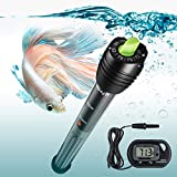 Orlushy 100W Submersible Aquarium Heater, Fish Tank Heater with Adjustable Temperature and 2 Suction Cups for 10-20 Gallon Tank 6ft Power Cord