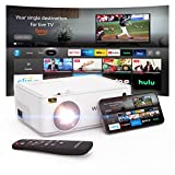Mini Projector with WiFi Bluetooth, WEWATCH 8500 Lumens Movie Projector with Screen Mirroring, ‎Full HD 1080P and 260' Display Portable Video Projector for Outdoor Compatible with TV Stick iOS Android
