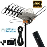 MALOLIK Supplier for 990Mile Outdoor Amplified TV Antenna HDTV 1080P 4K 36dB Motorized Rotation 360° DIY for Home & Garden
