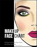 Make-up Face Chart: Professional Blank Face Chart for Make-up Artist