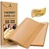 200 Pcs Unbleached Parchment Paper Baking Sheets, 12 x 16 Inch, Precut Non-Stick Parchment Sheets for Baking, Cooking, Grilling, Air Fryer and Steaming - Unbleached, Fit for Half Sheet Pans