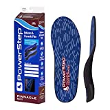 Powerstep Unisex's Pinnacle Maxx Orthotic Insole Shoe Inserts, Workout Gear for Home Workou, Maroon, Men's 4-4.5 / Women's 6-6.5
