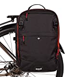 Two Wheel Gear - Pannier Backpack Convertible LITE (22 Litre) - Weatherproof 2-in-1 Bike Commuting and Laptop Travel Bag, Black