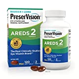 Bausch & Lomb PreserVision Eye Vitamin & Mineral Supplement AREDS 2 Formula -- 120 Count (Pack of 1)