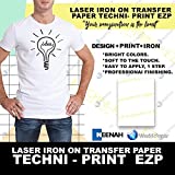 Neenah Paper Techni Print EZP Heat Transfer Paper for Laser Printers 8.5' x 11' - 25 Sheets