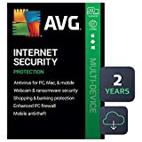 AVG Internet Security 2022 | Antivirus Protection Software | 10 Devices, 2 Years [PC/Mac/Mobile Download]