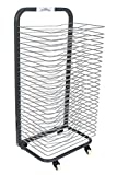 READY 2 LEARN Art Drying Rack - Sturdy Art Organizer for Paintings and Drawings - 25 Shelves - Steel - 4 Casters - 2 Locking Wheels - 37.75'H x 17.75'W