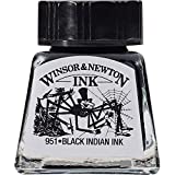 Winsor & Newton Drawing Ink, 14ml Bottle, Black Indian