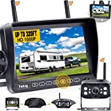 Yakry RV Backup Camera Wireless HD 1080P with 7 Inch Touch Key DVR Monitor for RVs,Campers,Trailers,Trucks Adapter For Furrion-Pre-wired RVs High-Speed Rear View Observation IR Night Vision Y27