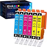 E-Z Ink (TM) Compatible Ink Cartridge Replacement for Canon CLI-281XXL 281 XXL for PIXMA TR7520 TR8520 TS6320 TS6120 TS6220 TS8120 TS8220 TS9120 TS9520 TS9521C Printer (Cyan, Magenta, Yellow) 6 Pack