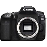 Canon DSLR Camera [EOS 90D] with Built-in Wi-Fi, Bluetooth, DIGIC 8 Image Processor, 4K Video, Dual Pixel CMOS AF, and 3.0 Inch Vari-Angle Touch LCD Screen, [Body Only], Black
