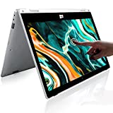 Windows Laptop, 2 in 1 Laptop with Touchscreen, 11.6 inch FHD Laptop Computer, 4GB RAM, 128GB SSD Storage, 360 Degree Convertible Tablet Intel Celeron N4020 Processor, Webcam, WiFi, Type-C, Silver