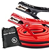 CARTMAN 4 Gauge 20 Feet Jumper Cables UL-Listed Automotive Booster Cables with Carry Bag for Car, SUV and Pickup Trucks