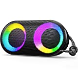 Portable Bluetooth Speakers with Subwoofer, MIATONE Wireless Speakers with Powerful Sound & Bass, IPX7 Waterproof, Bluetooth 5.3, 24H Playtime, TWS Pairing Outdoor Speaker Birthday Gifts for Women Men