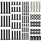 ELIVED Universal TV Mounting Hardware Kit, Fits TVs up to 80 Inch, Includes M4 M5 M6 M8 Screws, Washers, Spacers and Concrete Wall Anchors, Compatible for Most Flat/Curved TV/Monitor Mount. YD1013