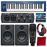 PreSonus PS49 USB 2.0 MIDI Keyboard with Presonus AudioBox USB 96 Audio Recording Interface, Studio One Artist 3 DAW Software for Mac & Windows, and Premium Music Creation Bundle