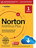 Norton AntiVirus Plus, 2023 Ready, Antivirus software for 1 Device with Auto-Renewal - Includes Password Manager, Smart Firewall and PC Cloud Backup [Download]
