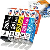 Starink Compatible Ink Cartridge Replacement for Canon 280 281 XXL PGI-280XXL CLI-281XXL for Pixma TR8520 TR8620 TS6220 TS6320 TR7520 TS6120 TS9120 TS8120 TS8320 Printer, 5 Packs( PGBK Black C M Y)