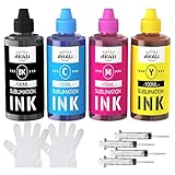 INK4U Sublimation Ink Refilled Bottles Work with C88 C88+ WF7710 ET2720 ET15000 ET2760 ET2750 ET4700 Inkjet Printers Heat Press Transfer on Mugs Plates T-Shirts Pillows Phone Case
